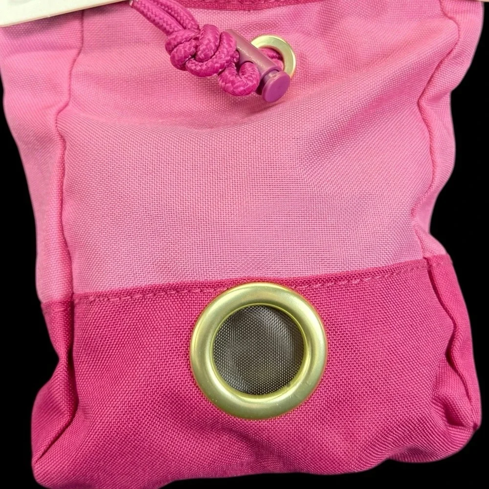 Top Paw Treat Training Pouch‎ Bag Pink Draw String Belt Clip Waste Bag Dispenser